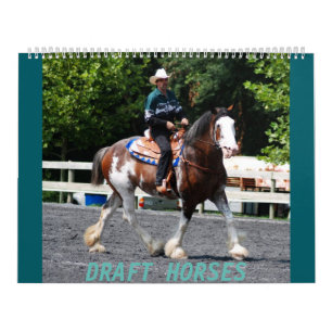 CALENDÁRIO CAVALOS DE ESBOÇO