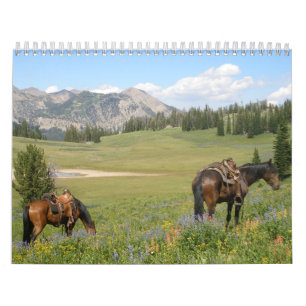Calendário Cavalos e Cowboys