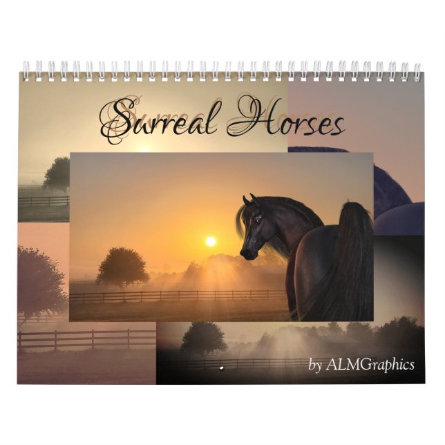 Calendário Cavalos Surreais 2.0 - personalizáveis (Capa)