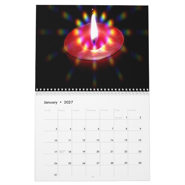 Calendário Celebração & feriado (Jan 2027)