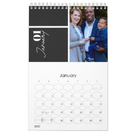 Calendário Celebração multiano personalizada de Cinzas modern
