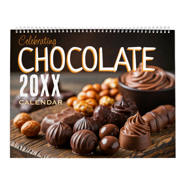 Calendário Celebrating Chocolate Wall Calendar 2026 Foodie (Capa)