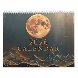 Calendário Celestial Personalizável 2026 - Adicione suas foto