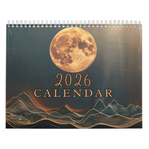 Calendário Celestial Personalizável 2026 - Adicione suas foto