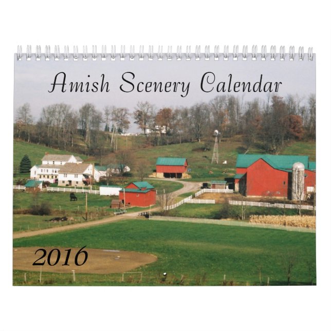 Calendário Cenário 2016 de Amish (Capa)