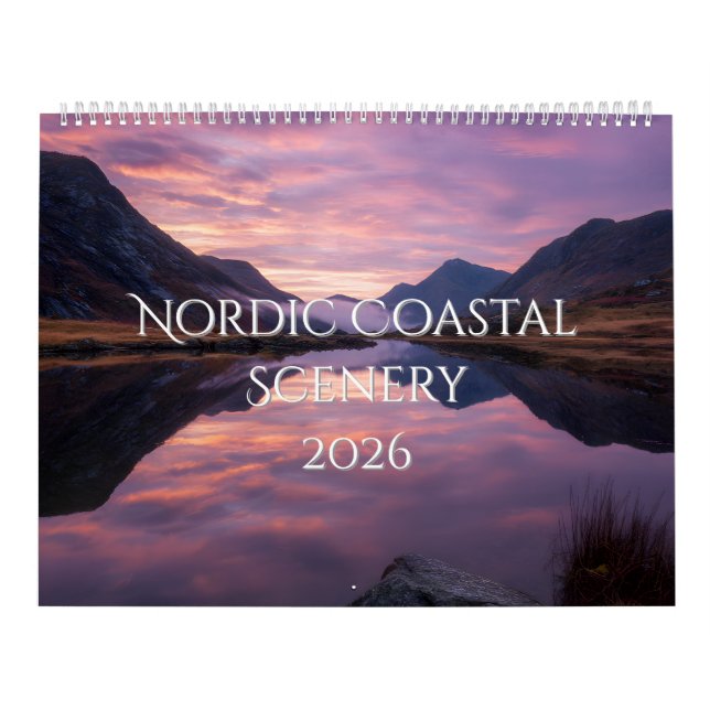 Calendário Cenário Costeiro Nórdico (Capa)