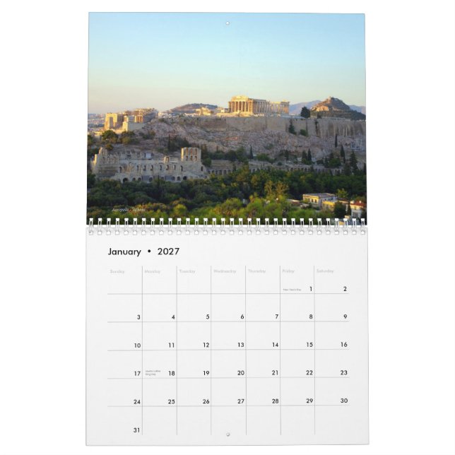 Calendário Cenários de Grécia (Jan 2027)