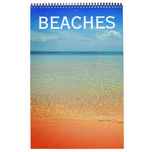 Calendário cenários de praia
