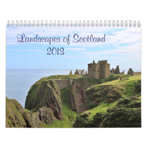 Calendário Cenas de Scotland: Terra, Loch e mar