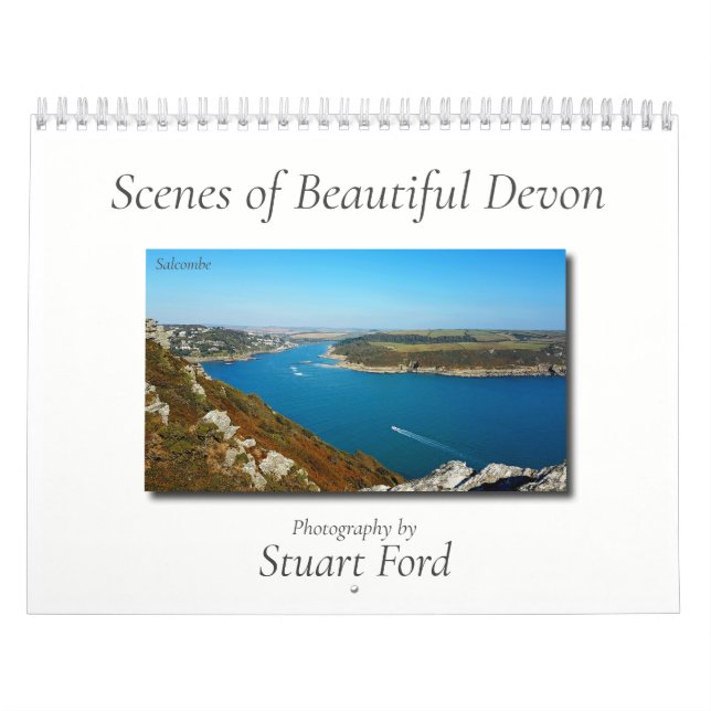 Calendário Cenas Fotográficas de Beautiful Devon, Inglaterra  (Capa)
