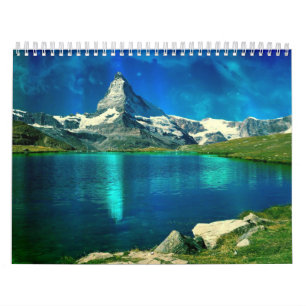 Calendário Cênico da Parede Natural dos Lagos da