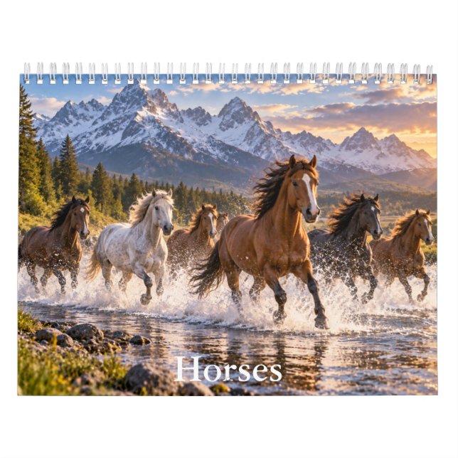 Calendário Cénico de Cavalos Lindos (Capa)