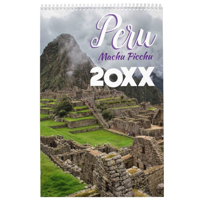Calendário Cênico de Muro de Machu Picchu Peru 202 (Capa)