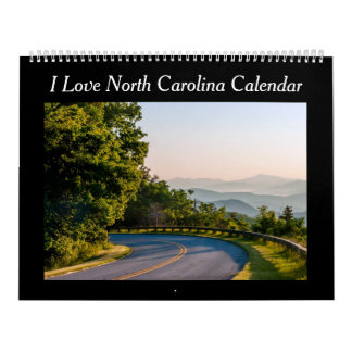 Calendário cénico de North Carolina