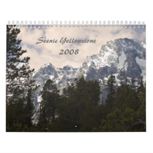 Calendário cénico de Yellowstone 2008