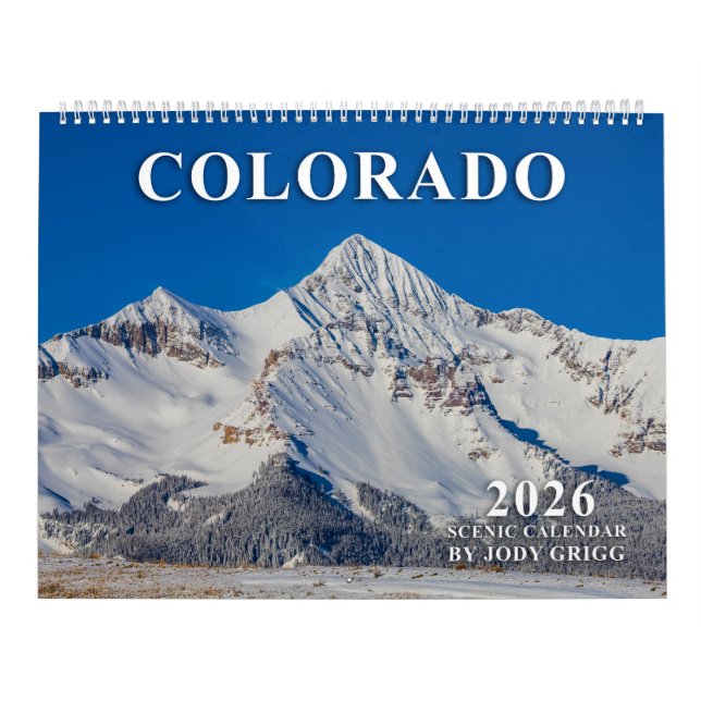Calendário Cênico do Colorado 2026 (Capa)