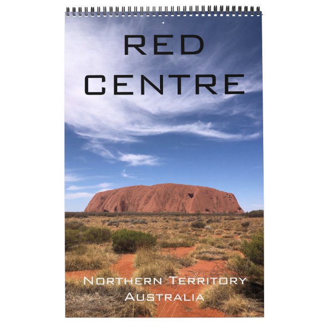 Calendário centro vermelho australia 2027 (Capa)