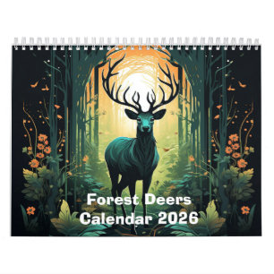Calendário Cervos da Floresta 2026