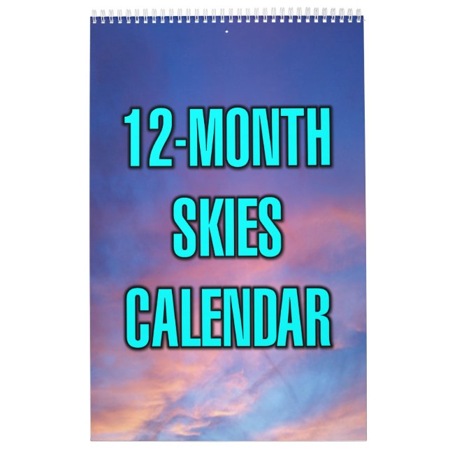 Calendário Céus de 12 Meses (Capa)