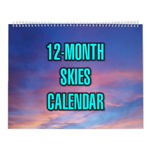 Calendário Céus de 12 Meses