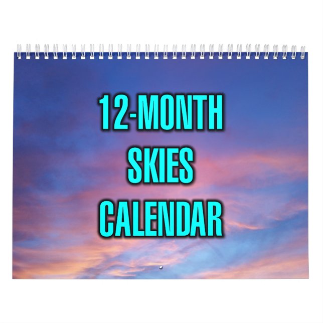 Calendário Céus de 12 Meses (Capa)