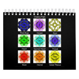 Calendário "Chakra Path" Curando Mandalas