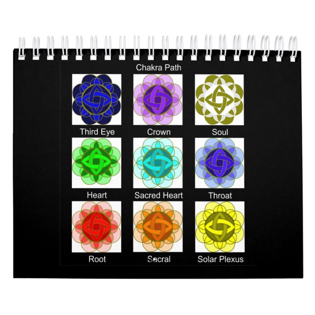 Calendário "Chakra Path" Curando Mandalas (Capa)