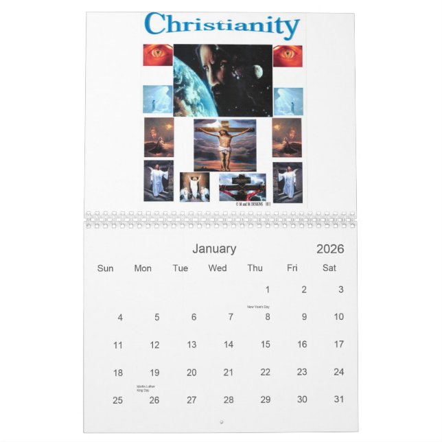 Calendário Chamador cristão (Jan 2026)