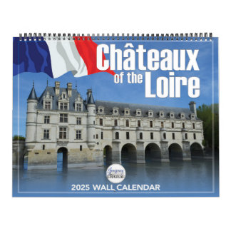 Calendário Chateaux do Loire 2025 Wall Calendar