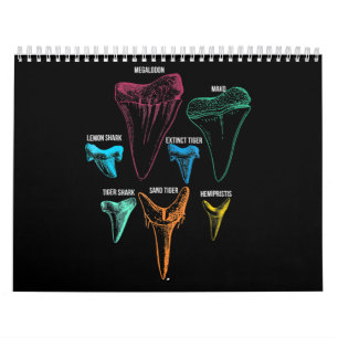 Calendário Chave de Identidade de Caça-Dentes de Tubarão
