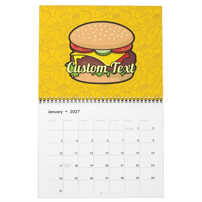 Calendário Cheeseburger (Jan 2027)