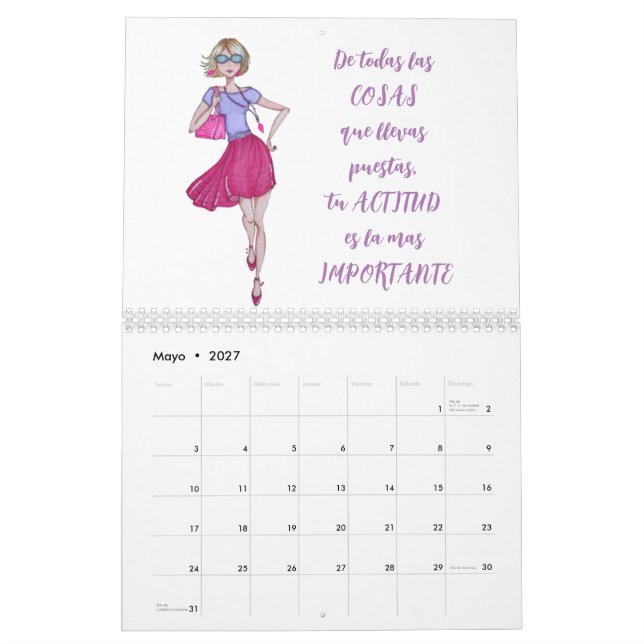 CALENDARIO CHICAS DE MODA  (Maio 2027)