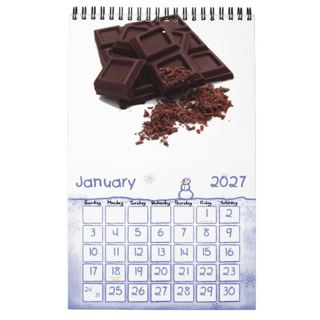 Calendário Chocolate, Chocolate (Jan 2027)