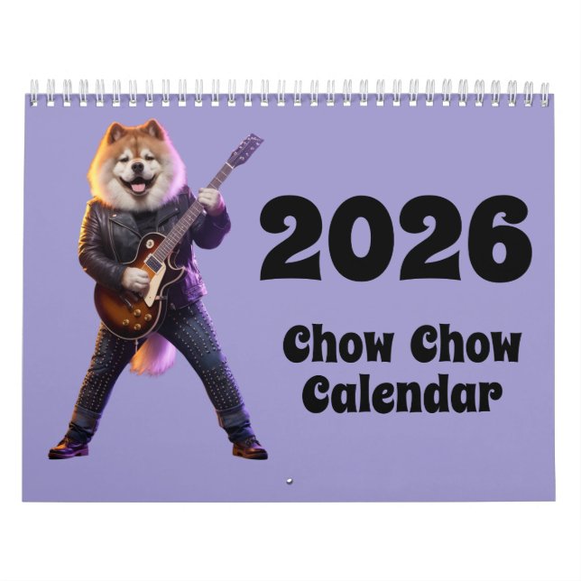 Calendário Chow Chow Calendar (Capa)