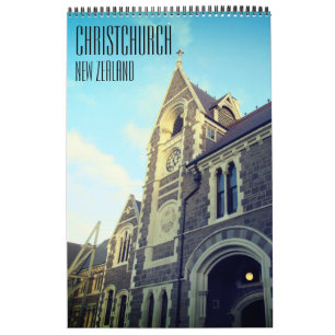 Calendário Christchurch Nova Zelândia
