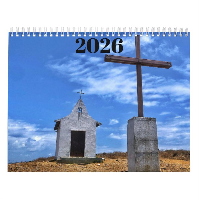 Calendário christian cross 2026 calendar   (Capa)