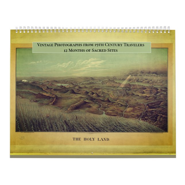 Calendário Christian Holy Land Bible Scenes Family Calendar (Capa)