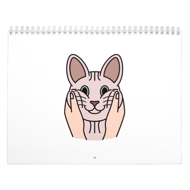 Calendário Chubby Cheeks Sphynx Cat (Capa)