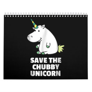Calendário Chubby Unicorn Cute Hippo Gift Para Tia