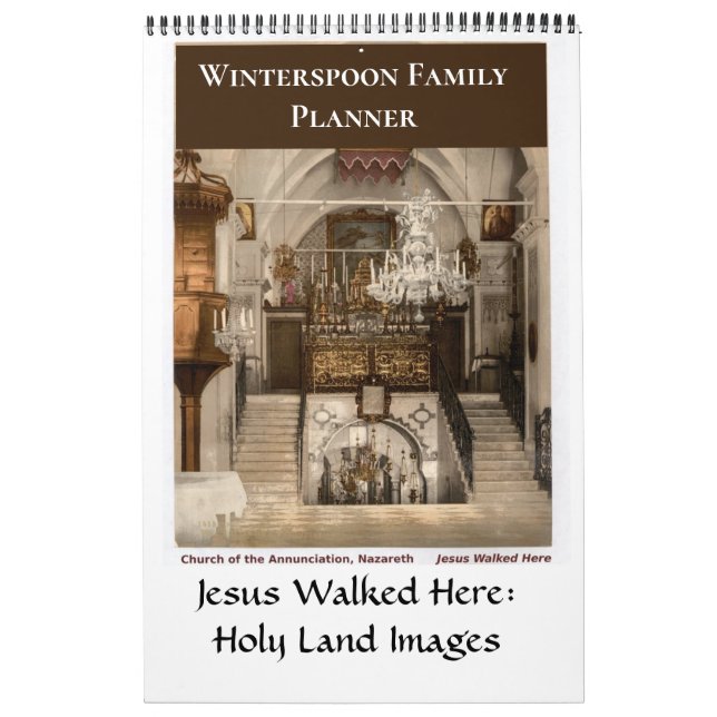 Calendário Church Family Holy Land Planner (Capa)