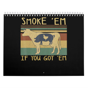 Calendário CHURRASCO  CHURRASCO Enfermeira Fumante Fumante Fu