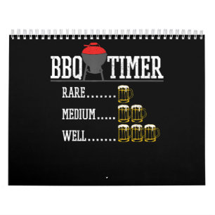 Calendário Churrasco Torre de grelhador de grelhador de man