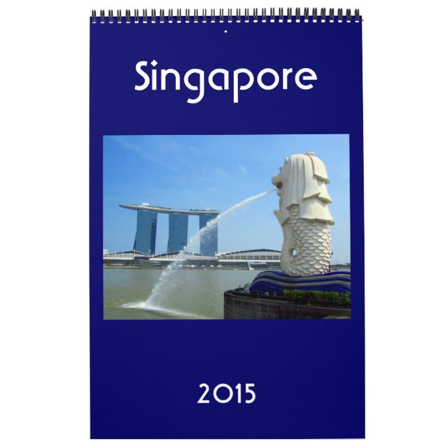 Calendário cidade 2015 de singapore (Capa)