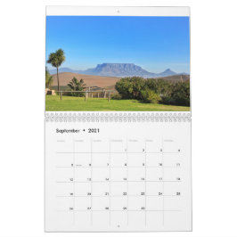 Calendário Cidade do Cabo, África do Sul, em Arquitetura Natu