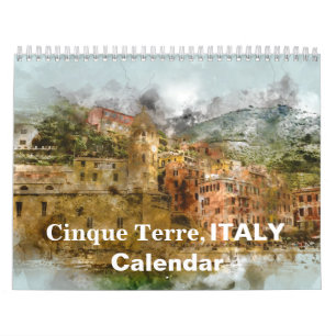 Calendário Cinque Terre Itália 2027 Turismo Férias