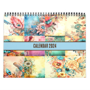 CALENDÁRIO CITAÇÃO CRISTÃ   BÍBLIA VERSAL BOHO CHIC DESIGN