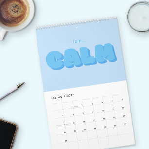 Calendário Citações Coloridas e Inspiradoras de Tipografia pa