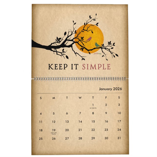 Calendário Citações da recuperação, slogan inspirados, 12 (Jan 2026)