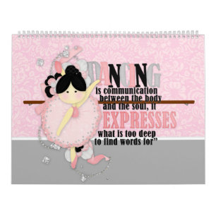 Calendário Citações de dança