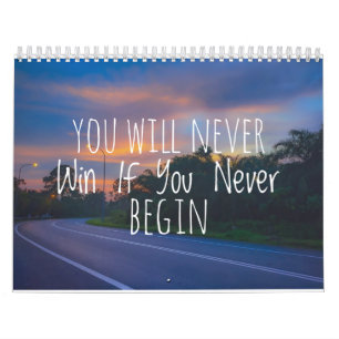 Calendário Citações de motivação